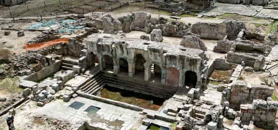 Area delle terme di Forum Traiani